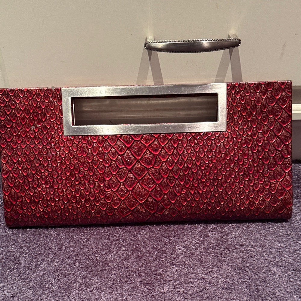 Elegant Red Clutch Bag